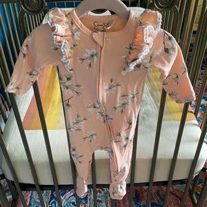 Footie with matching headband